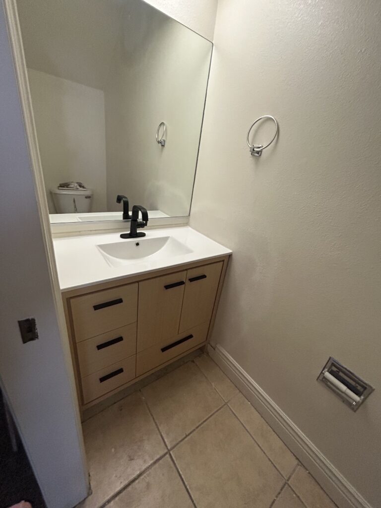 Vanity Installation and Drywall Repair in St. George